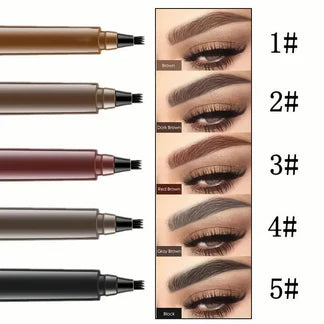 4 split Tip Liquid Eyebrow Pen