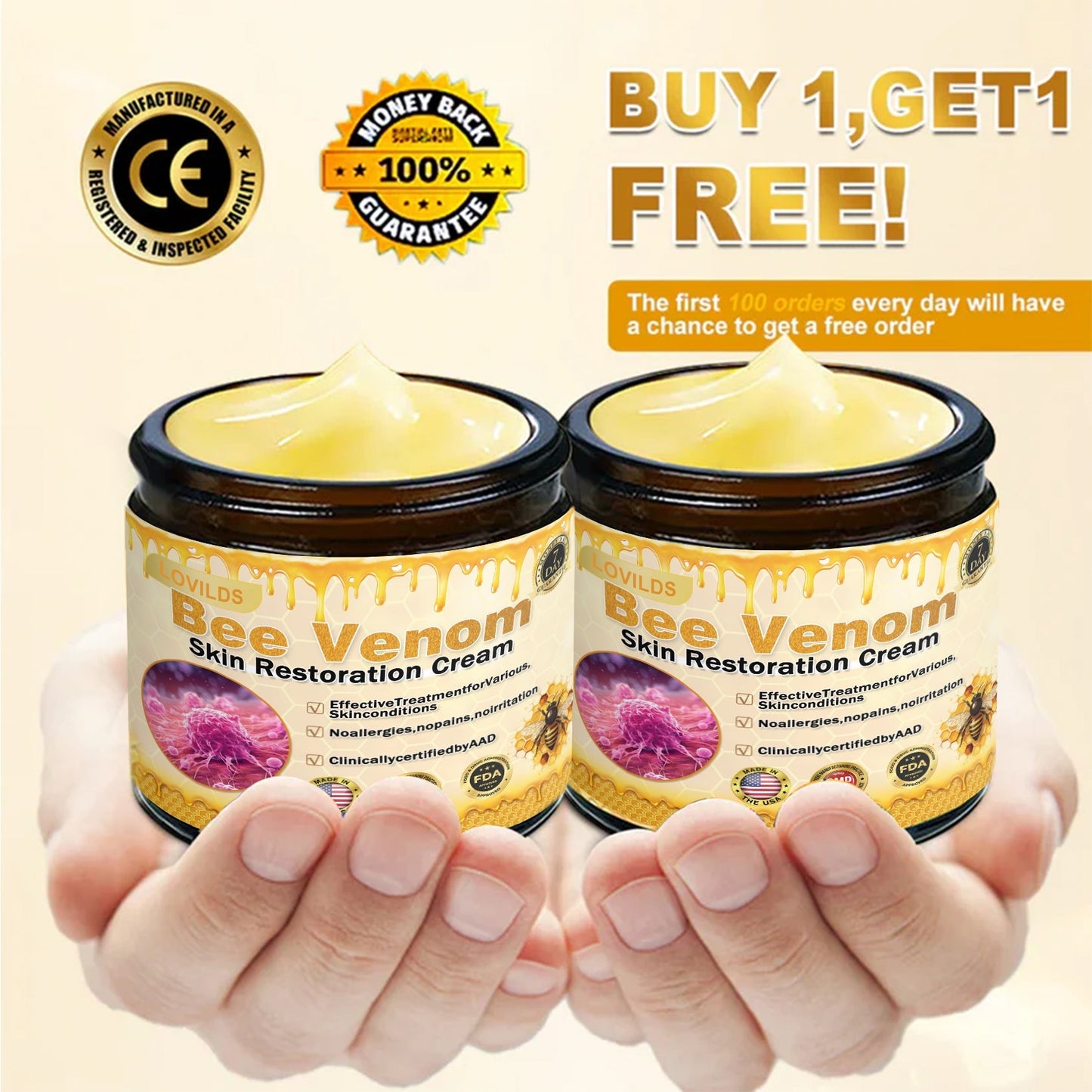 🔥FDA Approved: Bee Venom Pro Comprehensive Cream