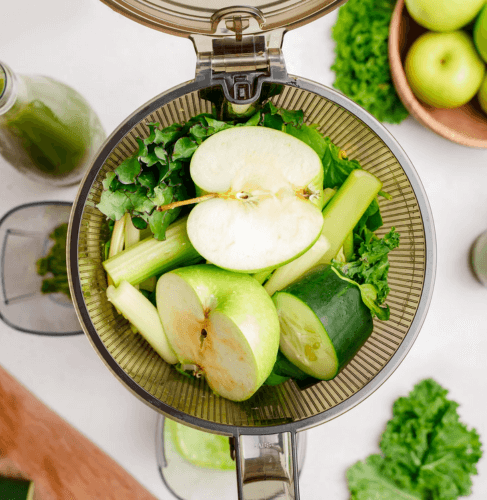 Cold Press Juicer, 5.3 Inch Large Feed Opening, Slow Masticator Chute, For Whole Vegetables and Fruits, High Yield, Easy to Clean Springtok Steel