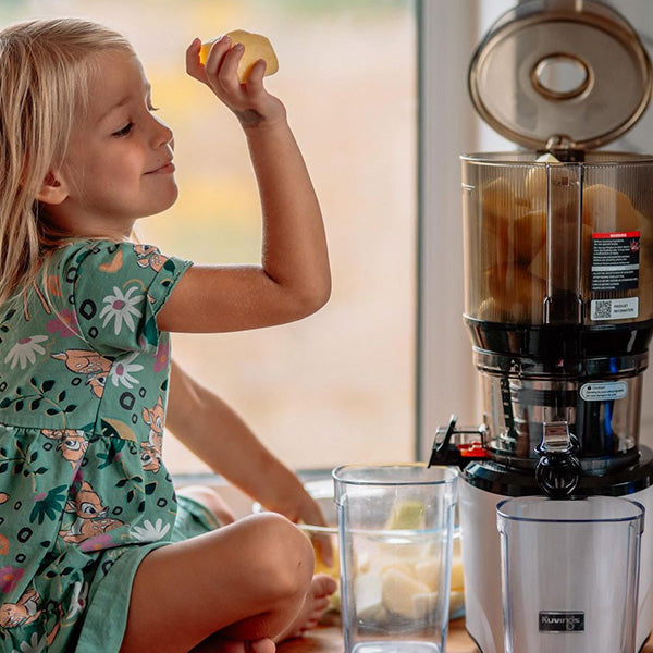 Cold Press Juicer, 5.3 Inch Large Feed Opening, Slow Masticator Chute, For Whole Vegetables and Fruits, High Yield, Easy to Clean Springtok Steel